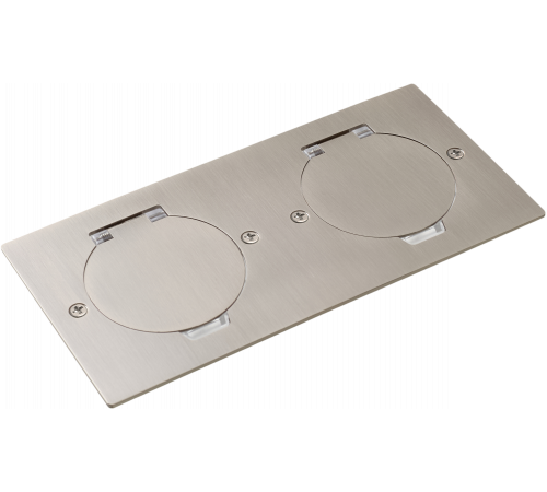 Donel Лючок Surface 4 мод. (2 мод. 45х45 мм.), круглая крышка, никель, IP44