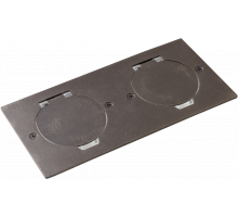 Donel Лючок Surface 4 мод. (2 мод. 45х45 мм.), круглая крышка, оцинкованная сталь, IP44