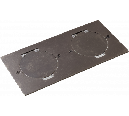 Donel Лючок Surface 4 мод. (2 мод. 45х45 мм.), круглая крышка, оцинкованная сталь, IP44