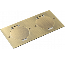 Donel Лючок Surface 4 мод. (2 мод. 45х45 мм.), круглая крышка, античная латунь, IP44