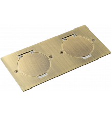 Donel Лючок Surface 4 мод. (2 мод. 45х45 мм.), круглая крышка, античная латунь, IP44
