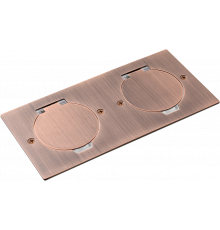 Donel Лючок Surface 4 мод. (2 мод. 45х45 мм.), круглая крышка, красная медь, IP44