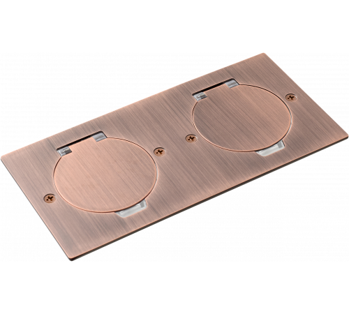 Donel Лючок Surface 4 мод. (2 мод. 45х45 мм.), круглая крышка, красная медь, IP44