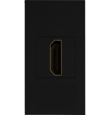 Розетка HDMI, 1мод., черн. (22.5х45мм) DECF29AN