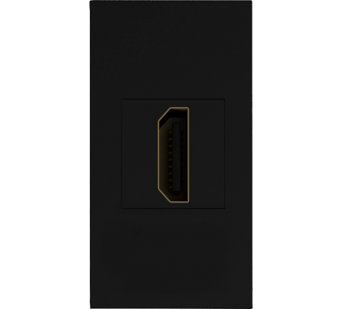 Розетка HDMI, 1мод., черн. (22.5х45мм) DECF29AN