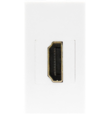 Розетка HDMI, 1мод., бел. (22.5х45мм) DECF29W