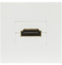 Розетка HDMI, 2мод., бел. (45х45мм), серия (тип) DEC DECF29W2