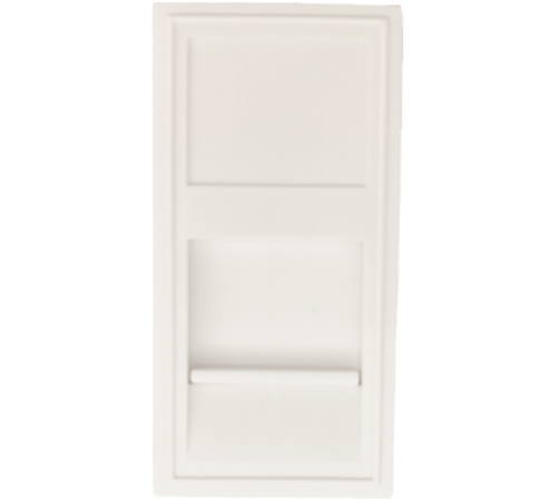 Donel Розетка DEC RJ45 UTP кат.6a, 1мод., бел. (22.5х45мм)