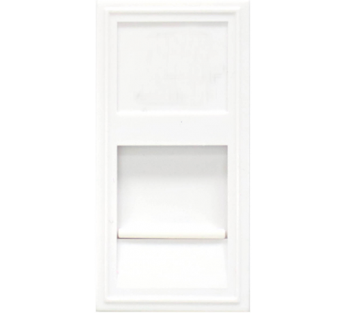 Donel Розетка DEC RJ45 UTP кат.6, 1мод., бел. матовая (22.5х45мм)