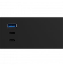 Donel USB зарядное устройство, 100W, Type A + C + C, 4 мод., черн. (90х45мм)
