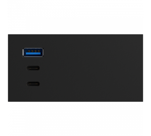Donel USB зарядное устройство, 100W, Type A + C + C, 4 мод., черн. (90х45мм)