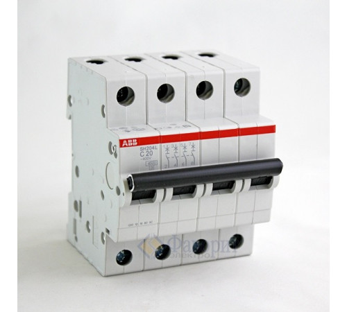 ABB Выключатель автоматический 4-полюсной SH204 C63 2CDS214001R0634