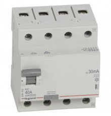 Legrand УЗО RX3 ВДТ 30мА 40А 4П AC 402063