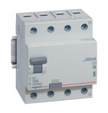 Legrand УЗО RX3 ВДТ 300мА 25А 4П AC 402070