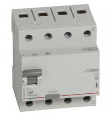Legrand УЗО RX3 ВДТ 300мА 40А 4П AC 402071