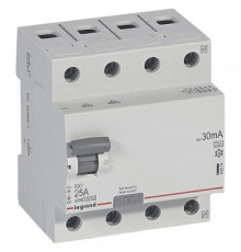 Legrand УЗО RX3 ВДТ 30мА 25А 4П A 402074