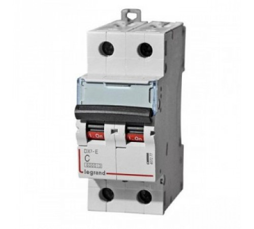Legrand 407273 Авт.выкл.DX3-E C4 2П 6000/6kA