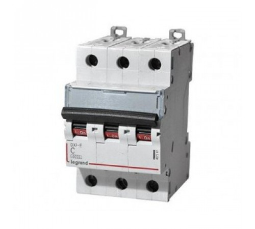 Legrand 407287 Авт.выкл.DX3-E C4 3П 6000/6kA