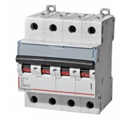 Legrand 407302 Авт.выкл.DX3-E C6 4П 6000/6kA