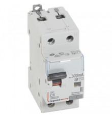 Legrand 411021 АВДТ DX3 1П+Н C6А 300MA-AC