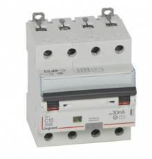 Legrand 411185 АВДТ DX3 4П C10А 30MA-AC