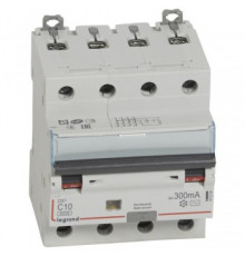 Legrand 411204 АВДТ DX3 4П C10А 300MA-AC