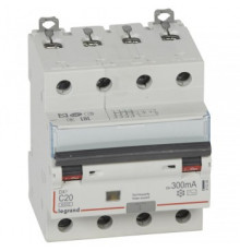Legrand 411206 АВДТ DX3 4П C20А 300MA-AC