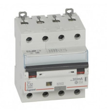 Legrand 411208 АВДТ DX3 4П C32А 300MA-AC