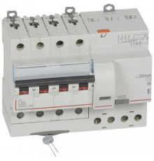 Legrand 411210 АВДТ DX3 4П C50А 300MA-AC 7м