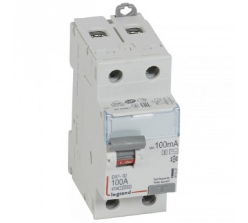 Legrand УЗО 411537 ВДТ DX3 2П 100А 100мА-AC-S