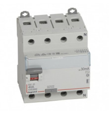 Legrand УЗО 411703 ВДТ DX3 4П 40А AC 30мА N справ