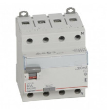 Legrand 411724 ВДТ DX3 4П 63А AC 300мА N спр