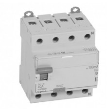 Legrand УЗО 411770 ВДТ DX3 4П 40А A 100мА N справ