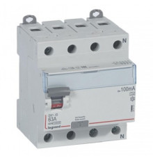 Legrand УЗО 411771 ВДТ DX3 4П 63А A 100мА N справ