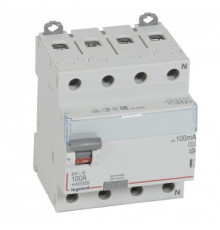 Legrand УЗО 411773 ВДТ DX3 4П 100А A 100мА N спра
