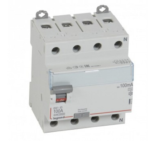 Legrand УЗО 411773 ВДТ DX3 4П 100А A 100мА N спра