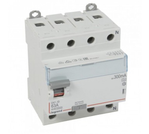 Legrand УЗО 411781 ВДТ DX3 4П 63А A 300мА N справ