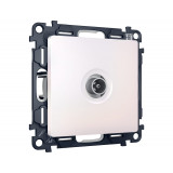 TV розетка оконечной 50-870 MHz 1dB Ambrella Volt ALFA, Жемчуг
