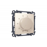 Терморегулятор с датчиком для теплого пола с подсветкой 16A-250V Ambrella Volt ALFA, Бежевый матовый