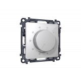 Терморегулятор с датчиком для теплого пола с подсветкой 16A-250V Ambrella Volt ALFA, серебро глянец