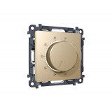 Терморегулятор с датчиком для теплого пола с подсветкой 16A-250V Ambrella Volt ALFA, Шампань