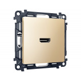 Розетка HDMI 2.0 40V/500mA 2.0GHz 5-18Gbit/s Ambrella Volt ALFA, Шампань