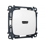 Розетка HDMI 2.0 40V/500mA 2.0GHz 5-18Gbit/s Ambrella Volt OMEGA, Белый глянец