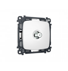 TV розетка SAT 5-2400MHz 3.5dB Ambrella Volt OMEGA, Белый матовый