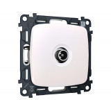 TV розетка оконечной 50-870 MHz 1dB Ambrella Volt OMEGA, Жемчуг