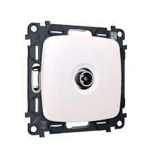 TV розетка оконечной 50-870 MHz 1dB Ambrella Volt OMEGA, Жемчуг
