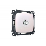 TV розетка SAT 5-2400MHz 3.5dB Ambrella Volt OMEGA, Жемчуг