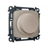 Светорегулятор универсальный 25-600W/LED 5-300W Ambrella Volt OMEGA, Серо-бежевый матовый