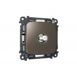TV розетка SAT 5-2400MHz 3.5dB Ambrella Volt OMEGA, Темная бронза матовый