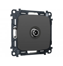 TV розетка оконечной 50-870 MHz 1dB Ambrella Volt OMEGA, Графит Мягкое касание